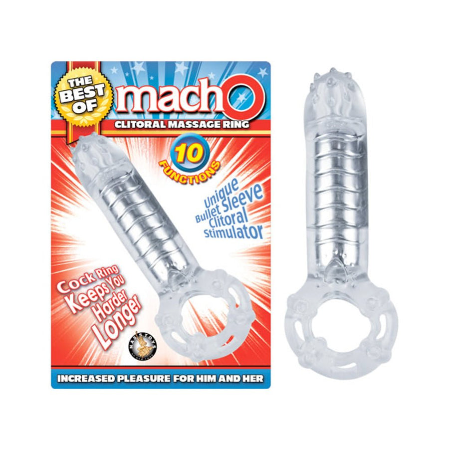 The Best Of Macho Clitoral Massage Ring Clear-Nasstoys-Sexual Toys®