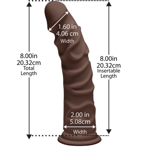 The D Ragin 8 inches Ultraskyn Dildo-The D Ragin by Doc Johnson-Sexual Toys®