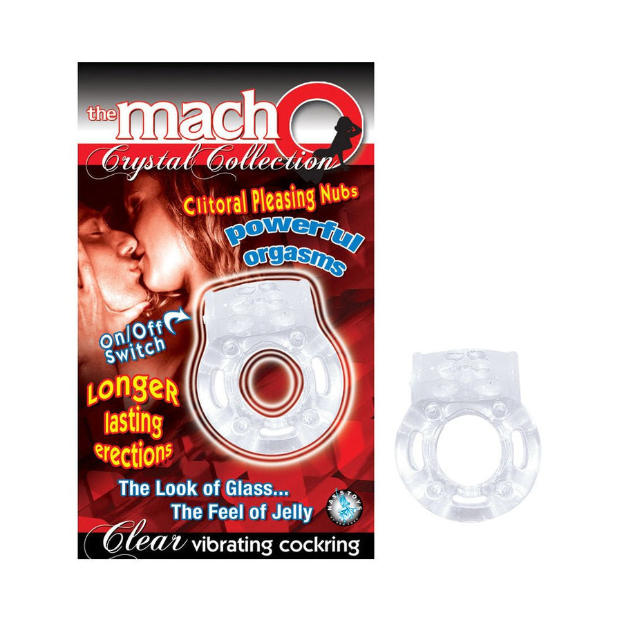 The Macho Crystal Collection Vibrating Cock Ring (clear)-Nasstoys-Sexual Toys®