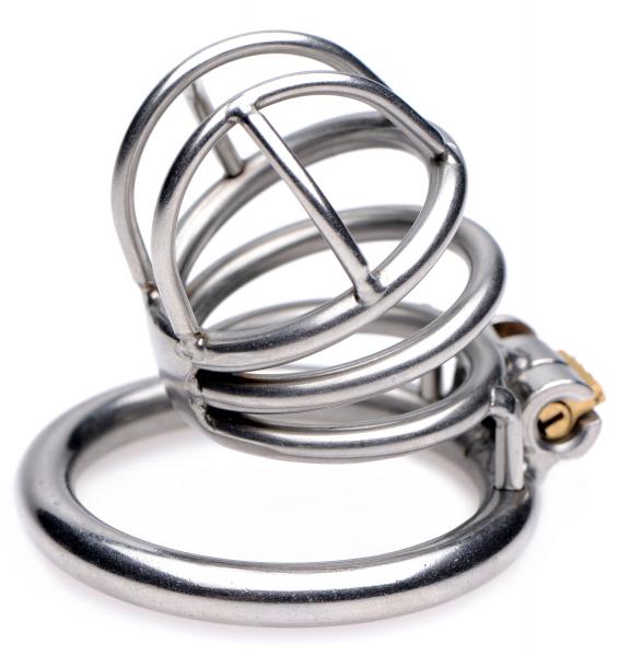 The Pen Deluxe Stainless Steel Locking Chastity Cage-Master Series-Sexual Toys®