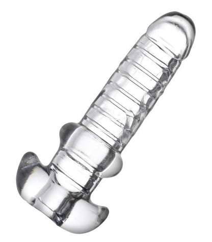 Tight Hole Clear Ribbed Penis Sheath-Master Series-Sexual Toys®