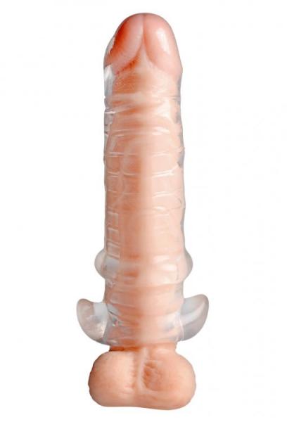 Tight Hole Clear Ribbed Penis Sheath-Master Series-Sexual Toys®