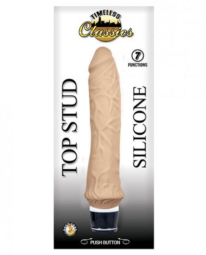 Timeless Classics Top Stud Silicone Vibrator Beige-Nasstoys-Sexual Toys®