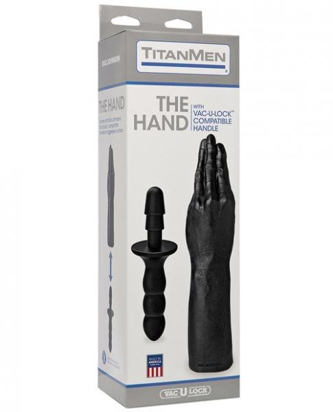 TitanMen Vac-U-Lock The Hand with Handle Black-Titanmen-Sexual Toys®