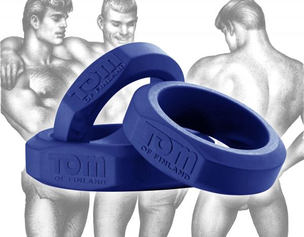Tom Of Finland 3 Piece Silicone Cock Ring Set-Tom of Finland-Sexual Toys®