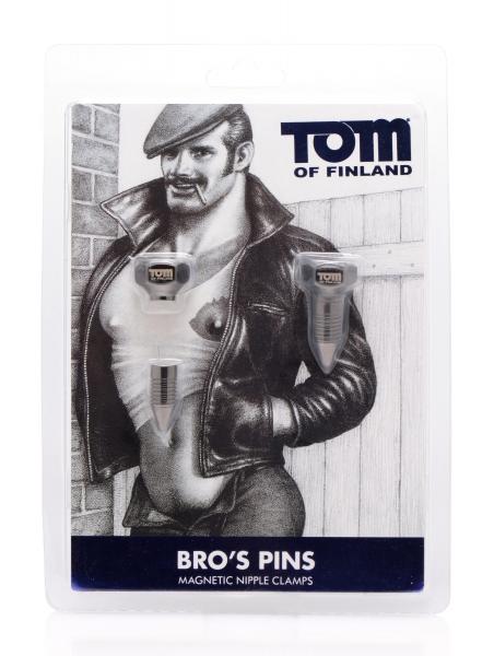 Tom Of Finland Bros Pins Magnetic Nipple Clamps-Tom of Finland-Sexual Toys®