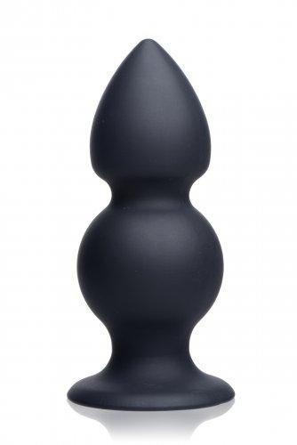Tom Of Finland Weighted Silicone Anal Plug Black-Tom of Finland-Sexual Toys®