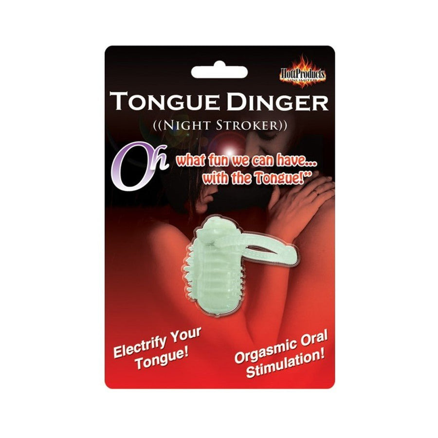Tongue Dinger Night Stroker Vibrating Ring Glow In The Dark-blank-Sexual Toys®