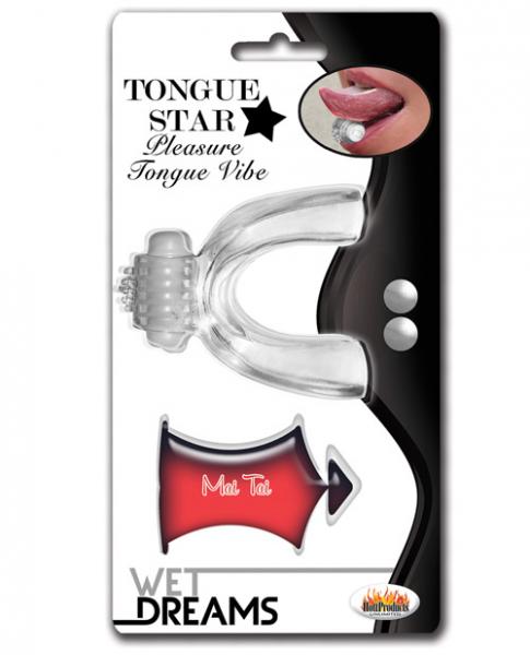 Tongue Star Vibe with 10ml Liquor Lube Pillow-Hott Products-Sexual Toys®