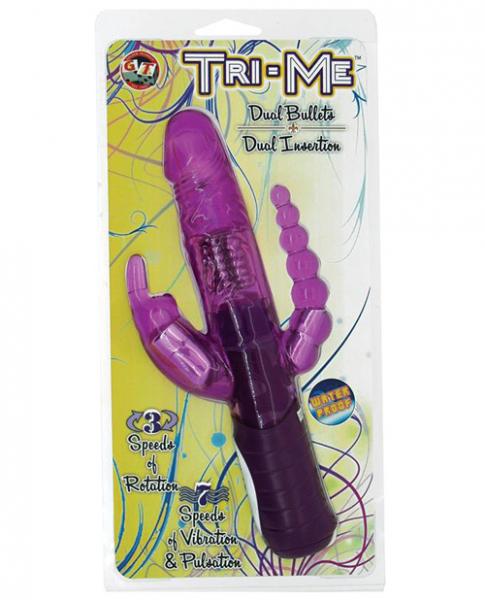 Tri Me Triple Stimulation Vibrator - Purple-blank-Sexual Toys®
