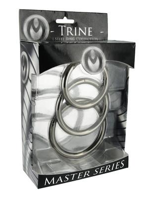 Trine Steel Cock Ring Collection 3 Piece-Master Series-Sexual Toys®
