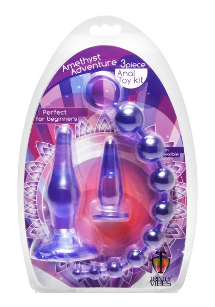 Amethyst Adventure 3 Piece Anal Toy Kit-Trinity Vibes-Sexual Toys®