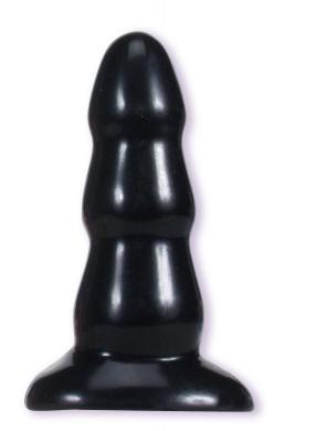 Triple Ripple Medium Black Butt Plug-The Classics-Sexual Toys®