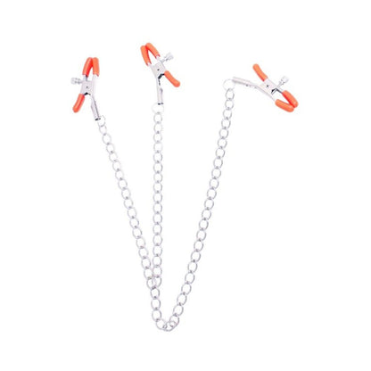 Triple Your Pleasure  Nipple &amp; Clitoral Clamps &amp; Chain-Icon-Sexual Toys®