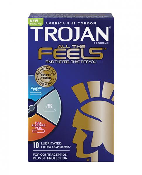 Trojan All The Feels Condoms - Pack Of 10-Trojan-Sexual Toys®