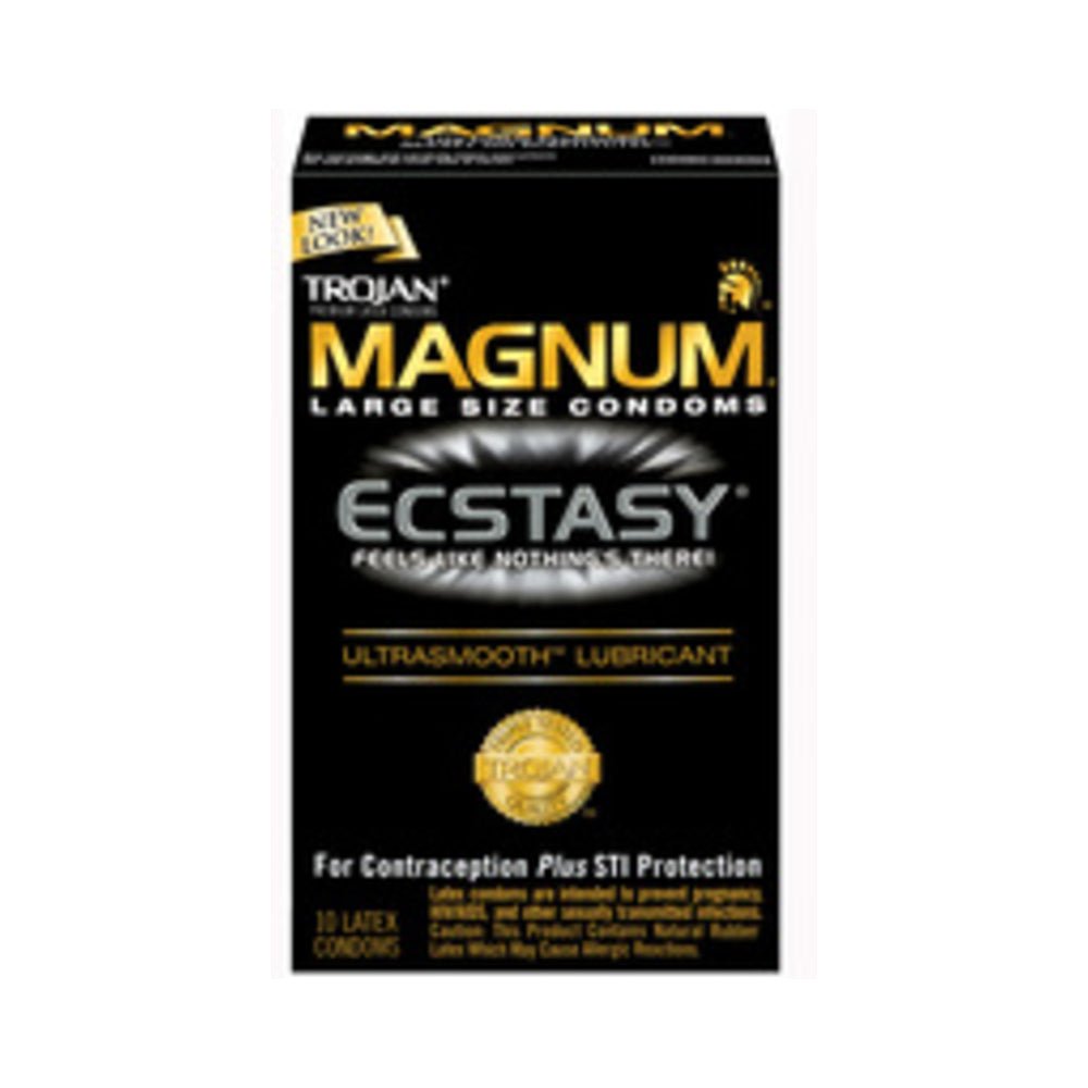 Trojan Ecstasy Magnum Condoms With Ultrasmooth Lubricant-Trojan-Sexual Toys®