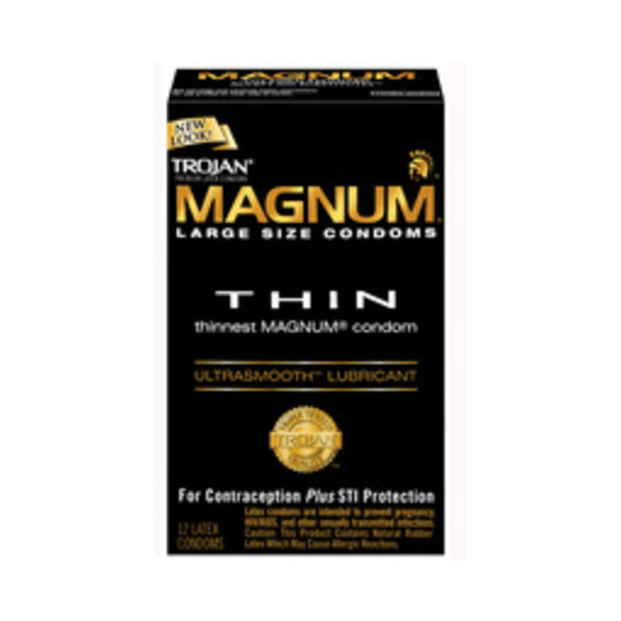 Trojan Magnum Thin Large Size Condoms With Ultrasmooth Lubricant-Trojan-Sexual Toys®