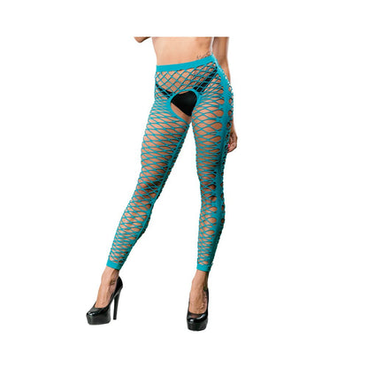 Turquoise Crotchless Side Panel Legging-Beverly Hills Naughty Girl-Sexual Toys®