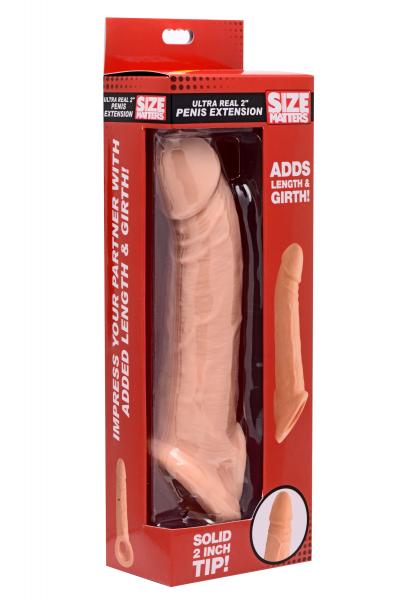 Ultra Real 2 Inches Solid Tip Penis Extension Beige-Size Matters-Sexual Toys®
