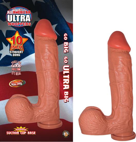 Ultra Whopper 10 inches Straight Dong Beige-All American Ultra Whopper-Sexual Toys®
