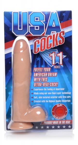 USA Cocks 11 Inches Ultra Real Dual Layer Suction Cup Dildo-USA Cocks-Sexual Toys®