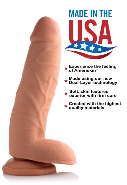 9 Inches Ultra Real Dual Layer Suction Cup Dildo Medium Skin Tone-USA Cocks-Sexual Toys®
