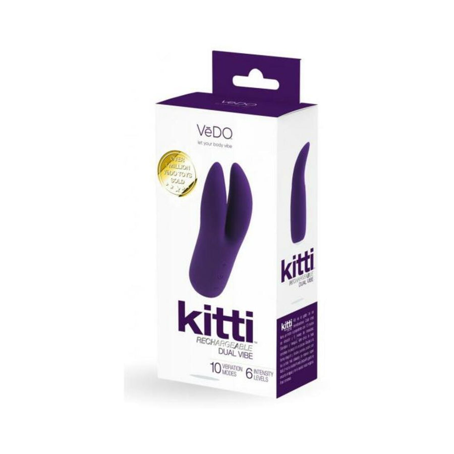 Vedo Kitti Rechargeable Dual Vibe Deep Purple-VeDO-Sexual Toys®