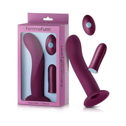 Versa Bullet Plus S Sleeve  Dark Fucshia-FemmeFunn-Sexual Toys®