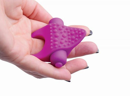 Versa Tingler Cock Ring, Finger Vibe Clit Stim Purple-Frisky-Sexual Toys®