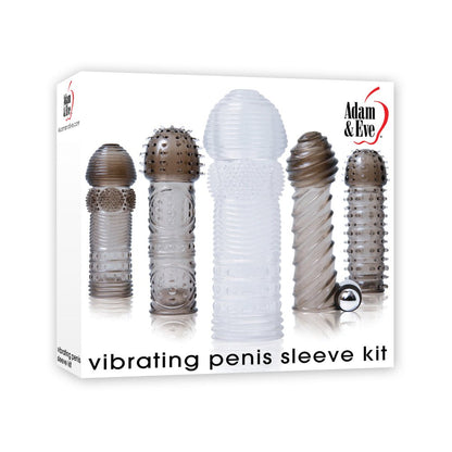 Vibrating Penis Sleeve Kit Smoke/Clear-Adam &amp; Eve-Sexual Toys®