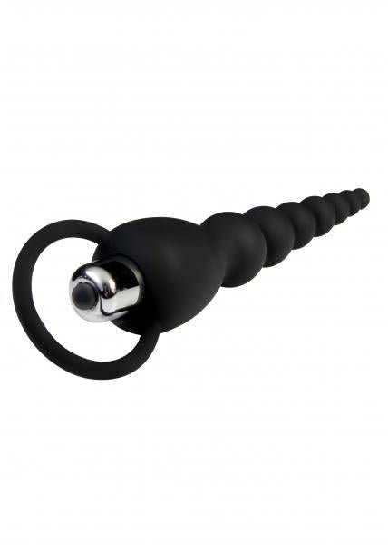 Vibrating Silicone Anal Beads Black-Adam &amp; Eve Toys-Sexual Toys®