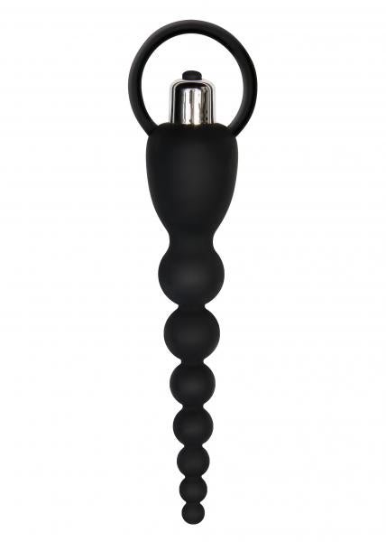 Vibrating Silicone Anal Beads Black-Adam &amp; Eve Toys-Sexual Toys®