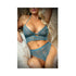 Vixen Teal Me About It Scalloped Lace Bralette With Matching Panty Os Teal-blank-Sexual Toys®