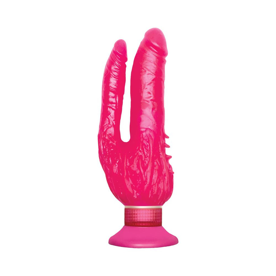 Waterproof Wall Bangers Double Penetrator Pink Suction Cup-Pipedream-Sexual Toys®