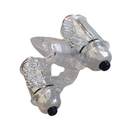 Wet Dreams Double Down Dual Motor Cock Ring With Power Bullet  And Stimulator Tongue With Motor-blank-Sexual Toys®