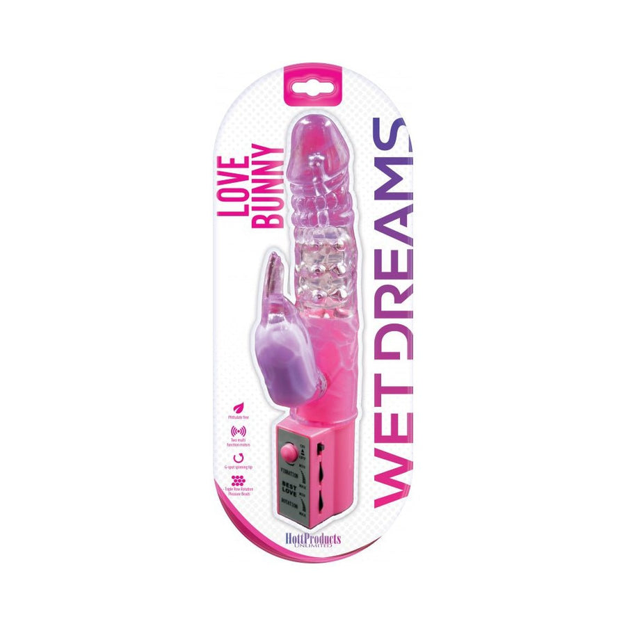 Wet Dreams Love Bunny Magenta Pink Vibrator-Hott Products-Sexual Toys®