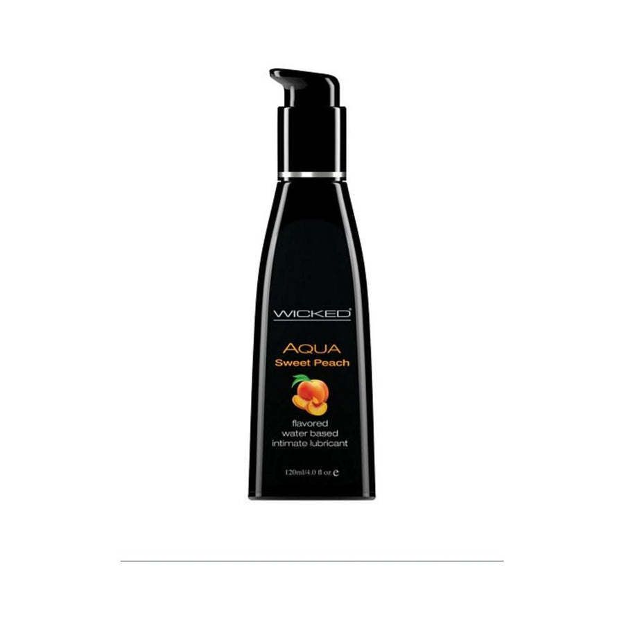 Wicked Aqua Sweet Peach Flavored Lubricant 4oz-blank-Sexual Toys®