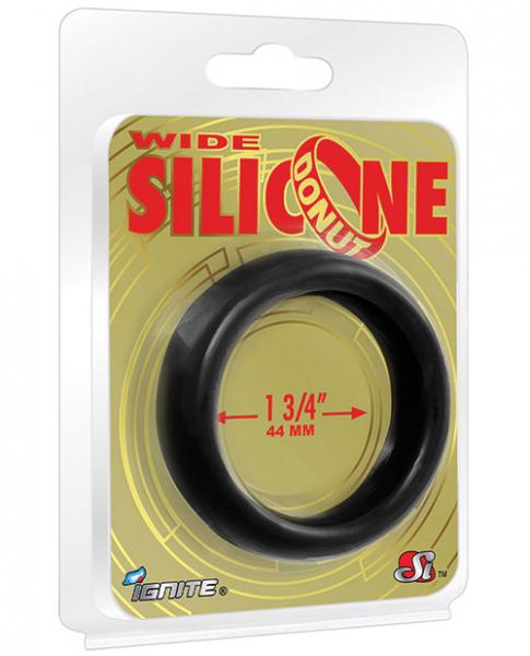 Wide Silicone Donut Black 1.75&quot; Ring-Ignite-Sexual Toys®