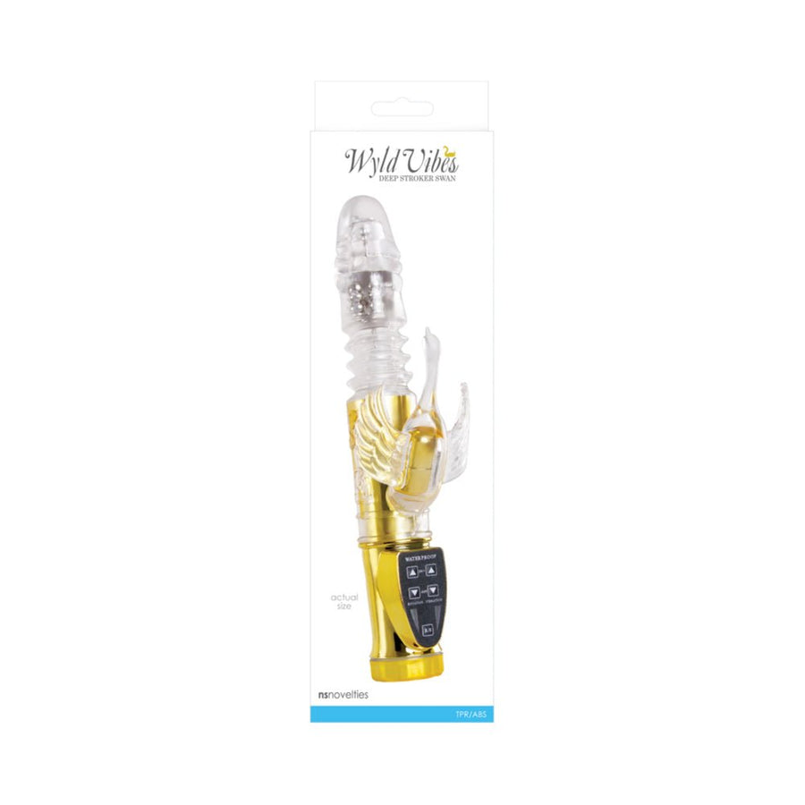 Wyld Vibes Deep Stroker Swan Gold Vibrator-NS Novelties-Sexual Toys®