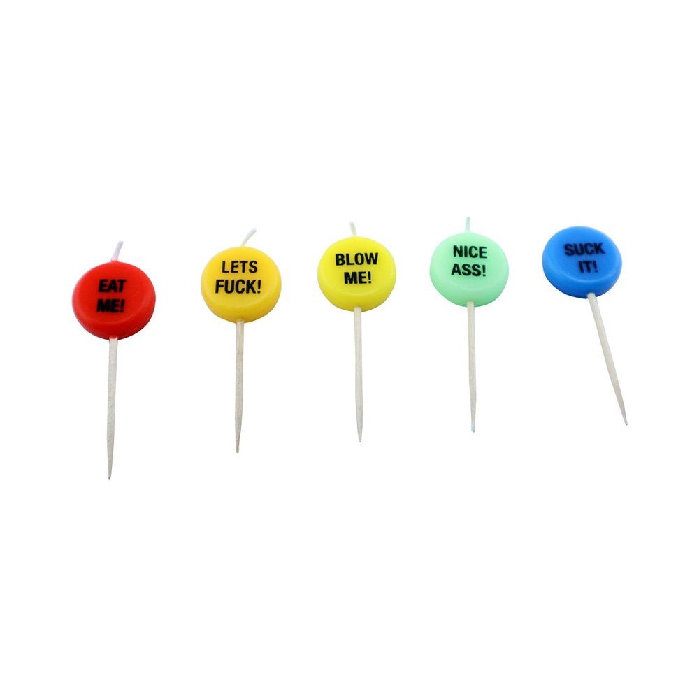 X-Rated Party Candles 5 Colorful  Candles-blank-Sexual Toys®