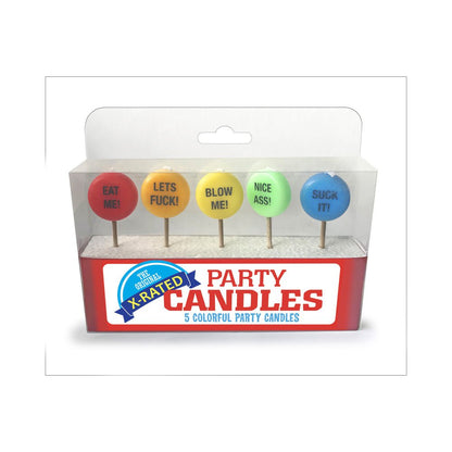 X-Rated Party Candles 5 Colorful  Candles-blank-Sexual Toys®