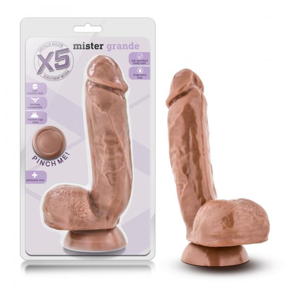 X5 Mister Grande Latin Brown Dildo-Blush-Sexual Toys®