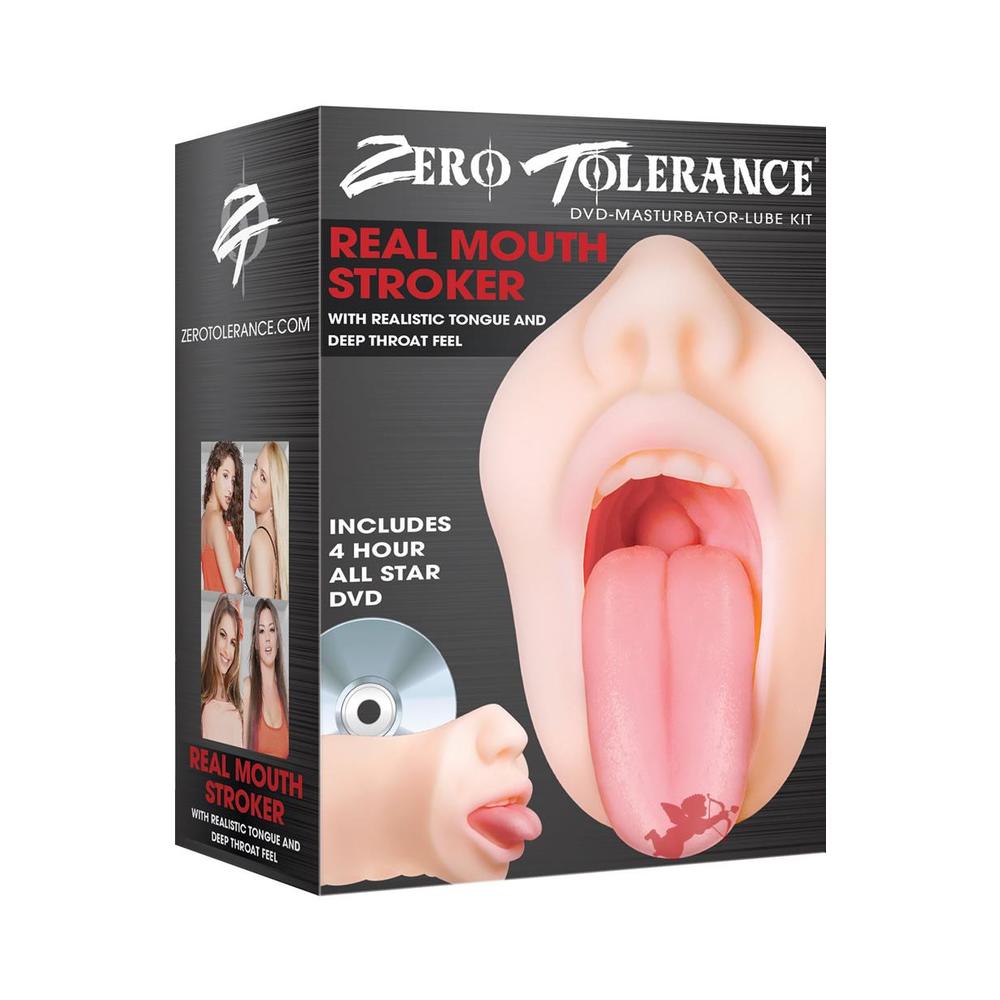 Zero Tolerance Real Mouth Stroker W/dvd-Zero Tolerance-Sexual Toys®