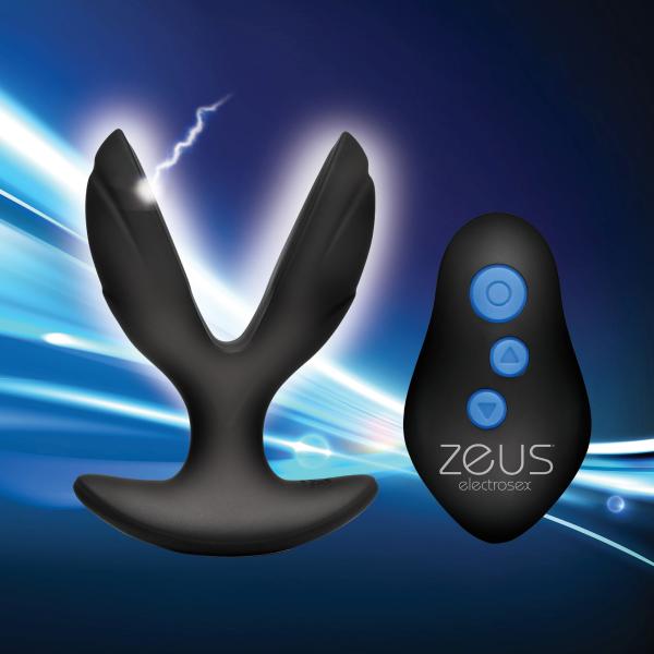 64x Electro-spread Vibrating And Estim Silicone Butt Plug-Zeus Electrosex-Sexual Toys®