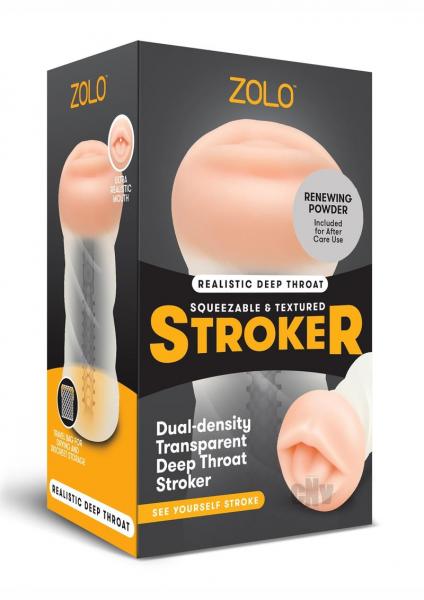 Zolo Male Masturbator Deep Throat Clr-blank-Sexual Toys®