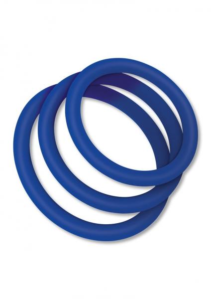 Zolo Stretchy Silicone Cock Rings - Blue-ZOLO-Sexual Toys®