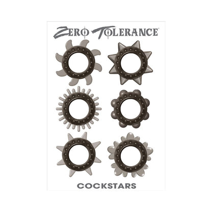 Zt Cockstars Cock Ring Set Of 6 Unique Shapes-Zero Tolerance-Sexual Toys®