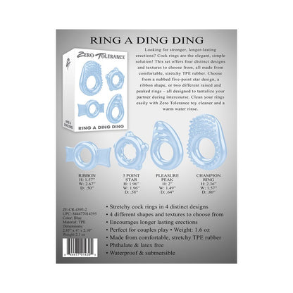 ZT Ring A Ding Ding Cock Ring Set Of 4-Zero Tolerance-Sexual Toys®